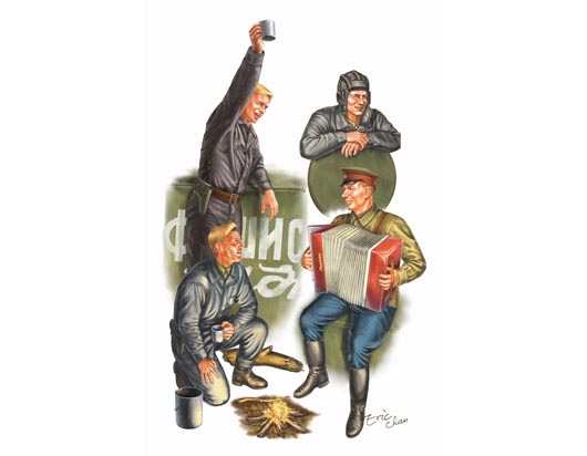 二戰(zhàn)蘇聯(lián)坦克兵  00413