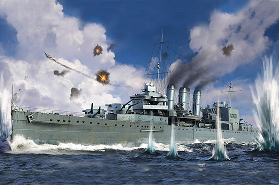 英國(guó)皇家海軍“康威”號(hào)重型巡洋艦 06734