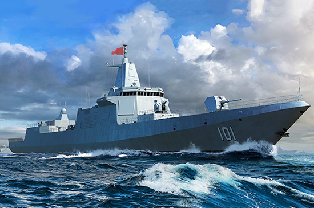 中國(guó)海軍055型導(dǎo)彈驅(qū)逐艦 06729