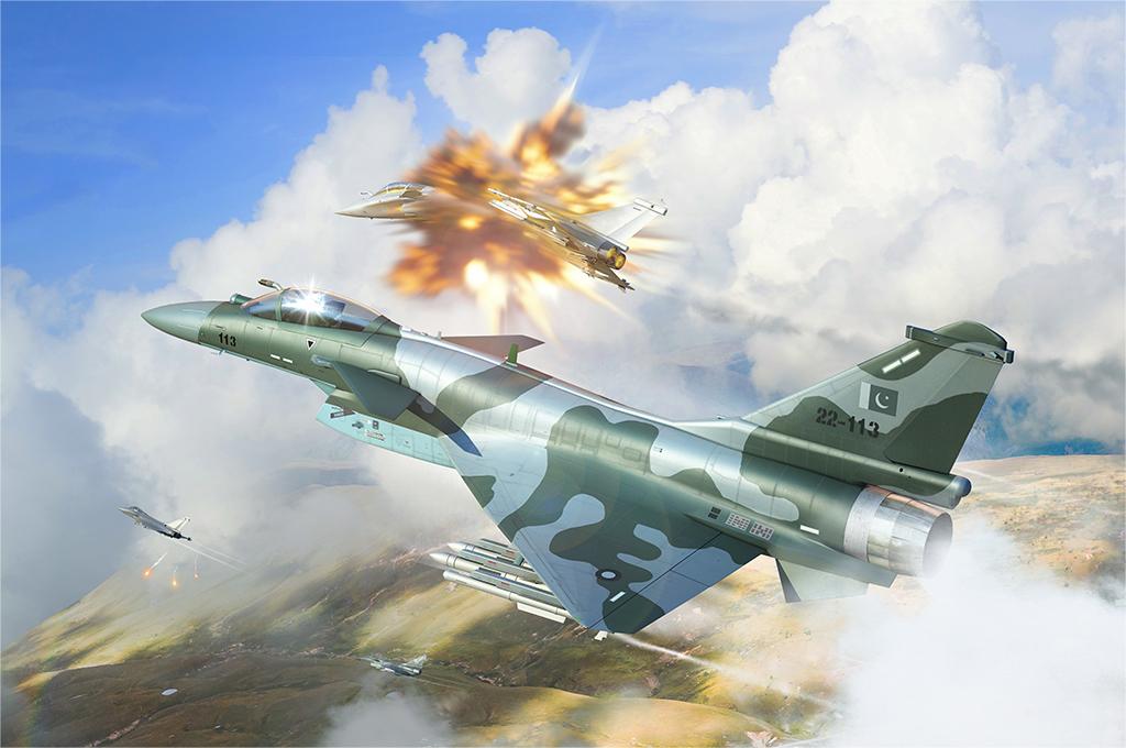 巴基斯坦空軍J-10CE多用途戰(zhàn)斗機和印度空軍陣風(fēng)戰(zhàn)斗機二合一 01699